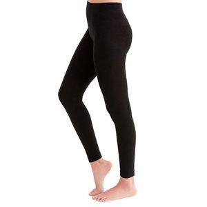 Black Leggings Fleece Lined Cozy Soft Warm